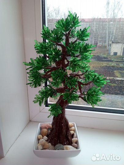 Деревья из бисера