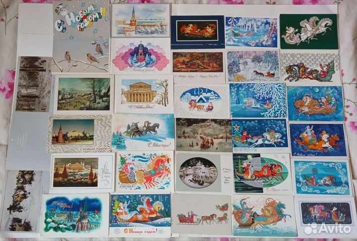 Открытки советские СССР новый год 3