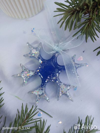 Снежинки из эпоксидной смолы