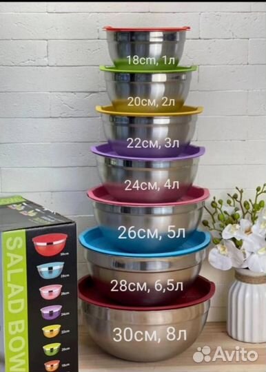 Набор чашек из нержавейки