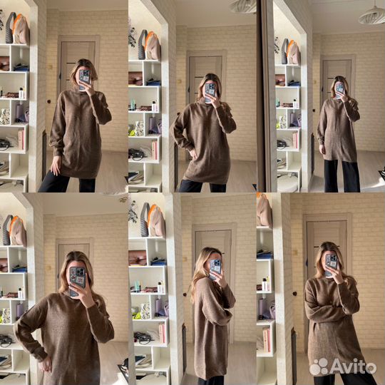 Свитер длинный с горлом H&M