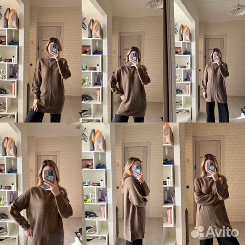 Свитер длинный с горлом H&M