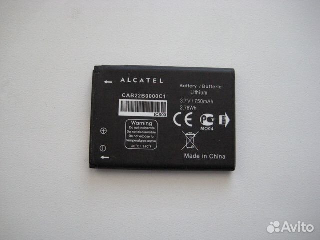 Аккумулятор CAB22B0000C1 для Alcatel