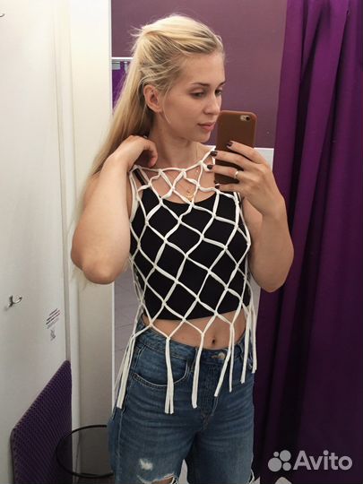 Топ сетка макраме