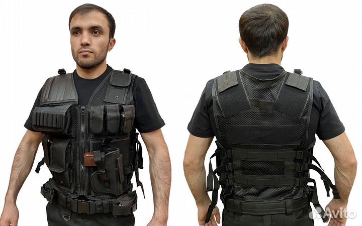 Тактический Жилет разгрузочный черный Тарзан