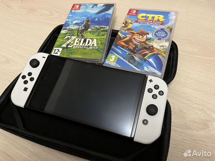 Nintendo switch oled с играми на гарантии