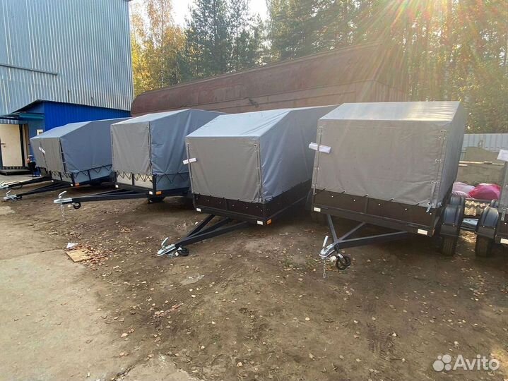 Прицеп двухосный 2.5х1.5 бортовой усиленный