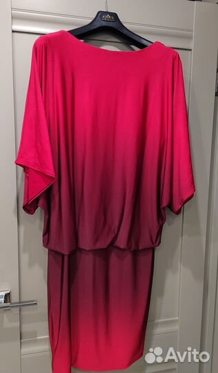 Платье вечернее красно- бордовое, 54 размер