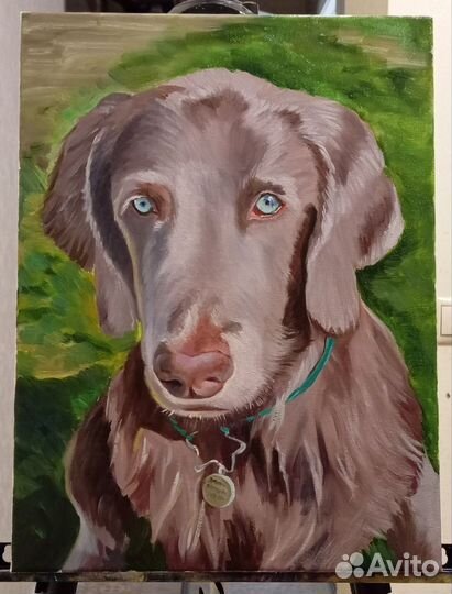 Картина маслом на холсте, животные