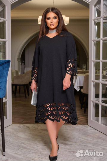 Платье трикотажное женское