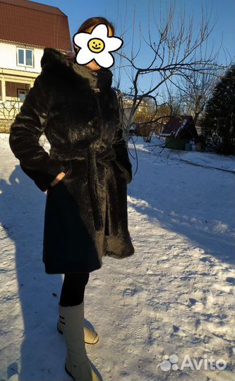 Шуба искусственный мех 44 размер
