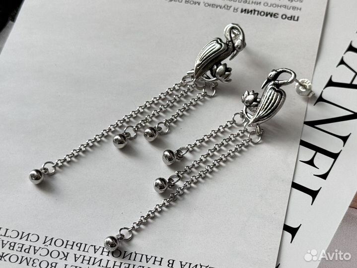 Серебряные серьги