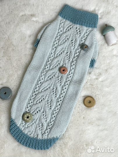 Одежда для собак. Вязаный свитер для собак