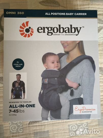 Рюкзак-переноска для ребенка ergobaby omni 360