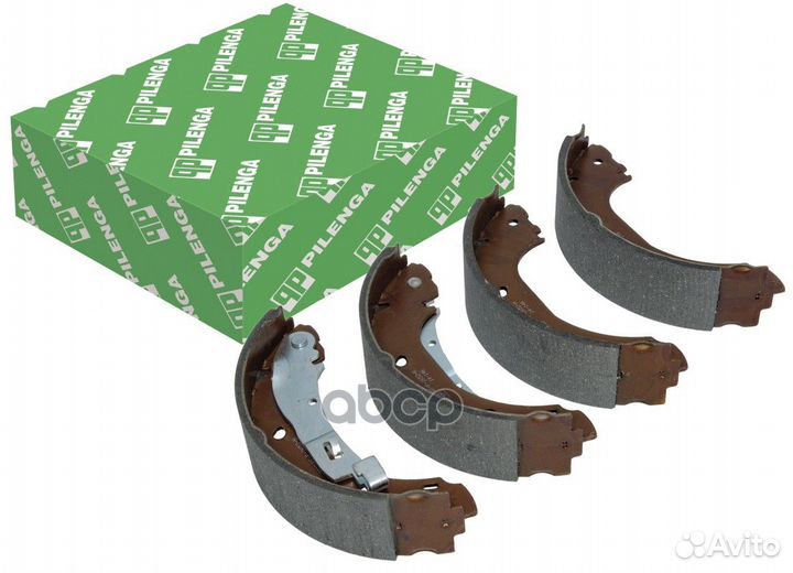 Колодки тормозные барабанные задние со скобами