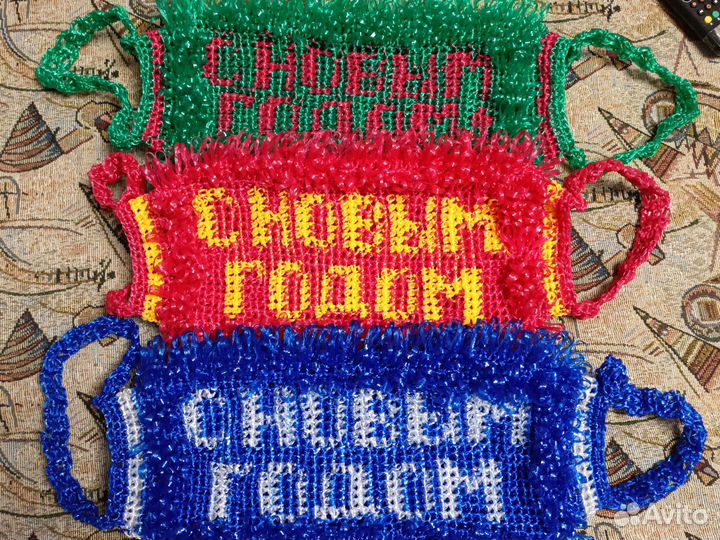 Мочалки ручной вязки