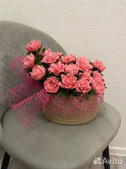 Букет цветов из мыла