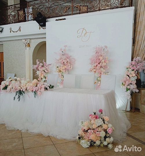 Оформление свадьбы, фотозона, шары