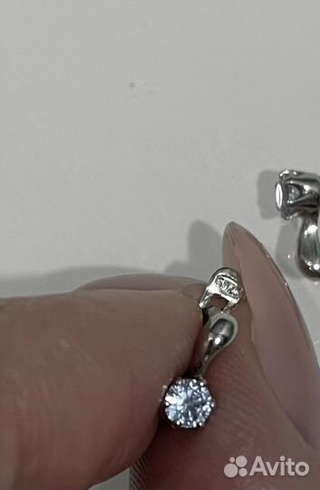 Серьги серебро