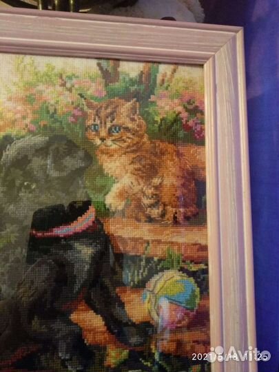 Картина вышитая крестом