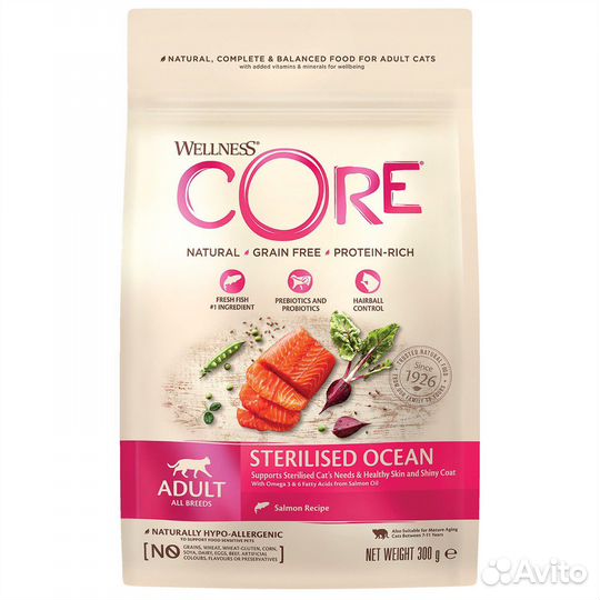 Корм для кошек Wellness core