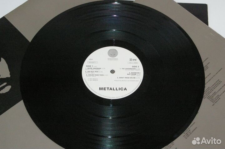 Пластинка Metallica 1991 black album 1 press UK EX