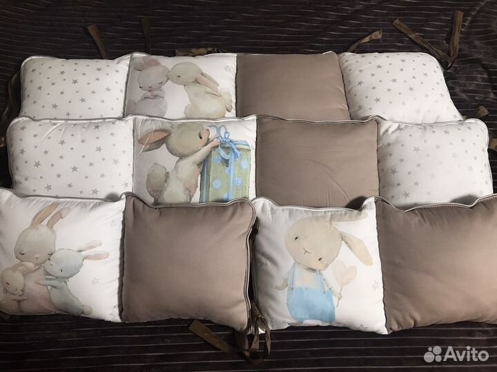 Бортики, балдахин в детскую кроватку