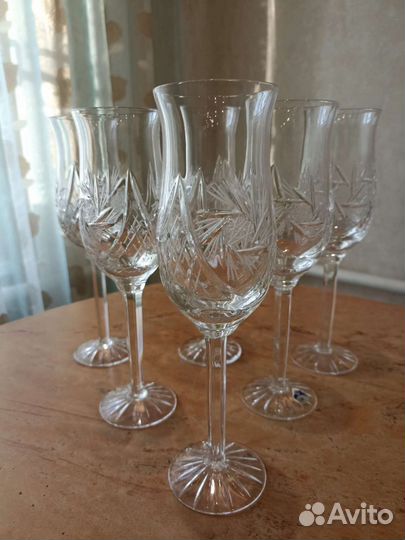 Фужеры хрустальные СССР