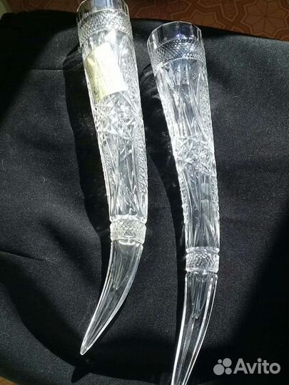 Хрустальный рог 2 шт