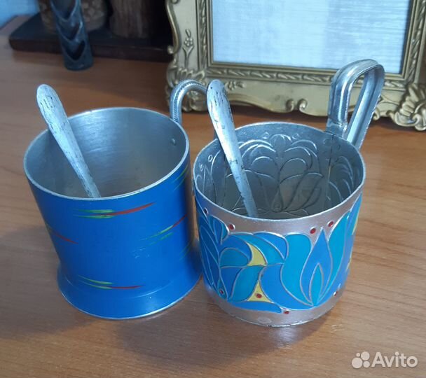 Подстаканники эмаль СССР