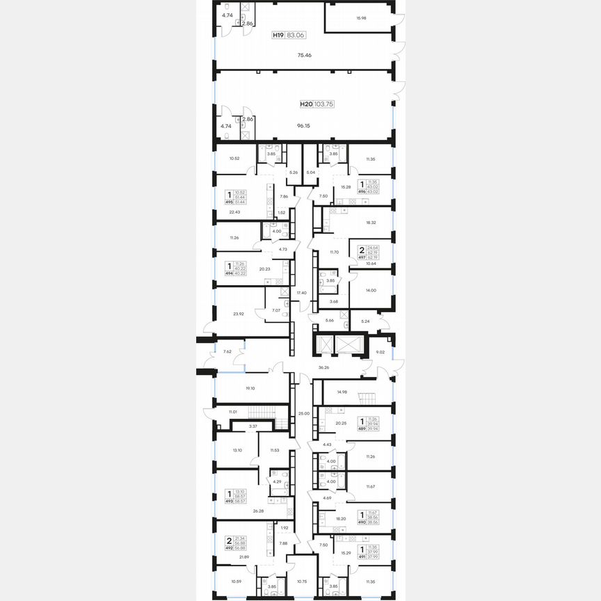 1-к. квартира, 51,4 м², 1/15 эт.