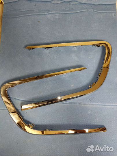 Молдинг бампера Веста Кросс(Иксы) Хром Завод Новый