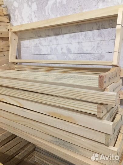 Пчелорамки готовые с проволокой липа