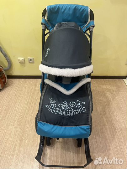 Санки-коляска Ника 7-1 как новые