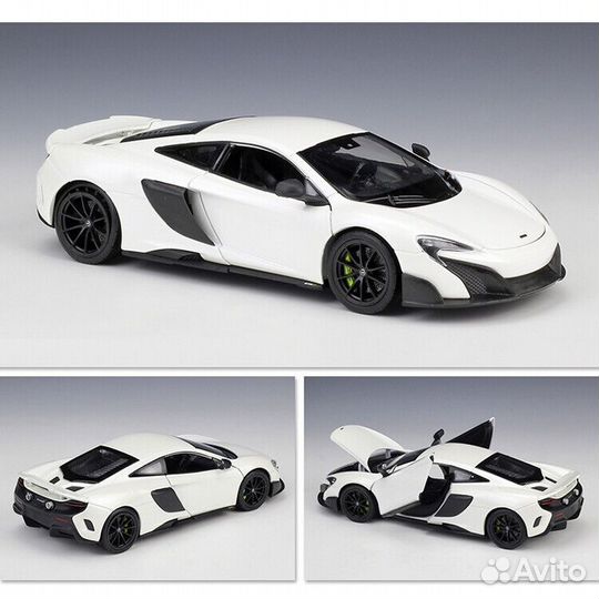 Модель McLaren 675LT Welly 1/24 белая