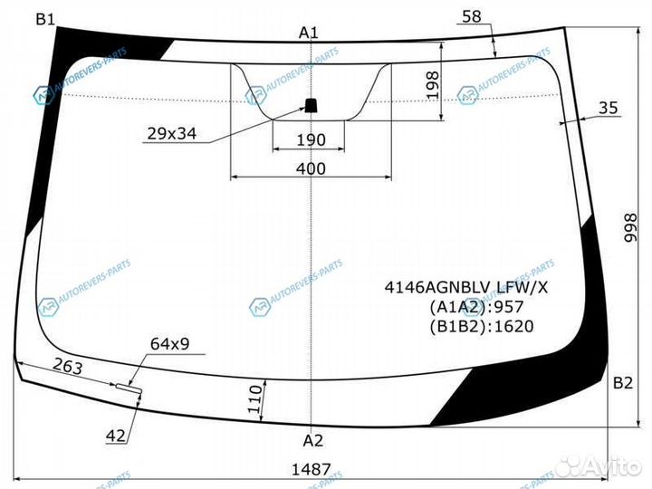 4146agnblv lfwx Стекло лобовое hyundai i40 (Россий