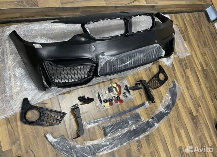 Бампер передний BMW F32 F36 М4 стиль, в сборе бмв