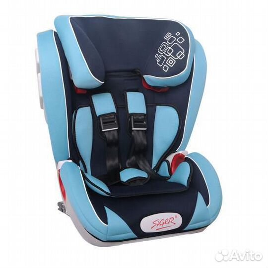 Автокресло Siger индиго isofix 9-36 кг
