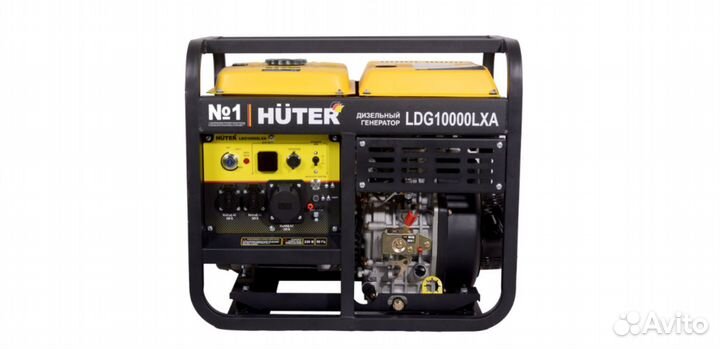 Генератор дизельный новый 8,5 кВт Huter