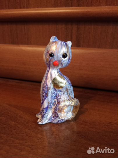 Статуэтка Кошка Муранское стекло Италия