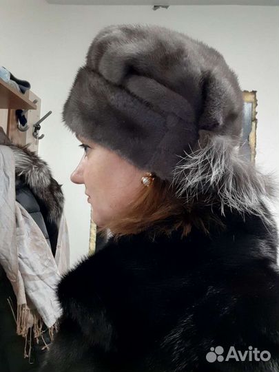 Шапка норковая женская