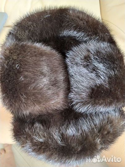 Мужская шапка норковая