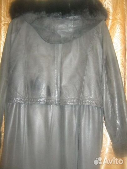 Кожаное пальто