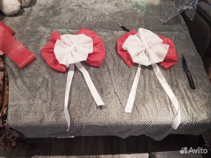 Свадебное украшение для машины