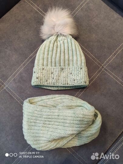 Шапка зимняя Tavitta, шапки новая и б/у,снуд