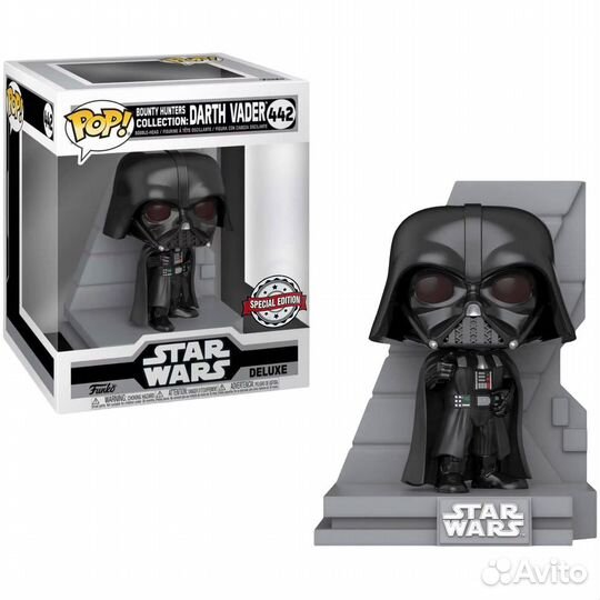 Фигурка Funko POP Star Wars:Bounty Hunters Collection-Darth Vader Deluxe Vinyl Bobble-Head,12.5 cm