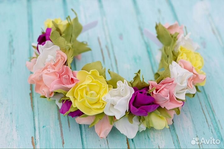 Ободки и веночки весенние ручной работы