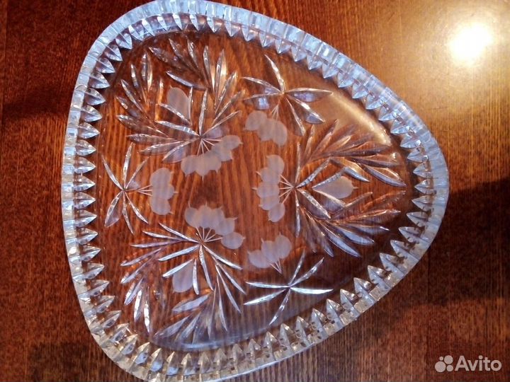 Тарелки хрустальные раритет югославия 1970г