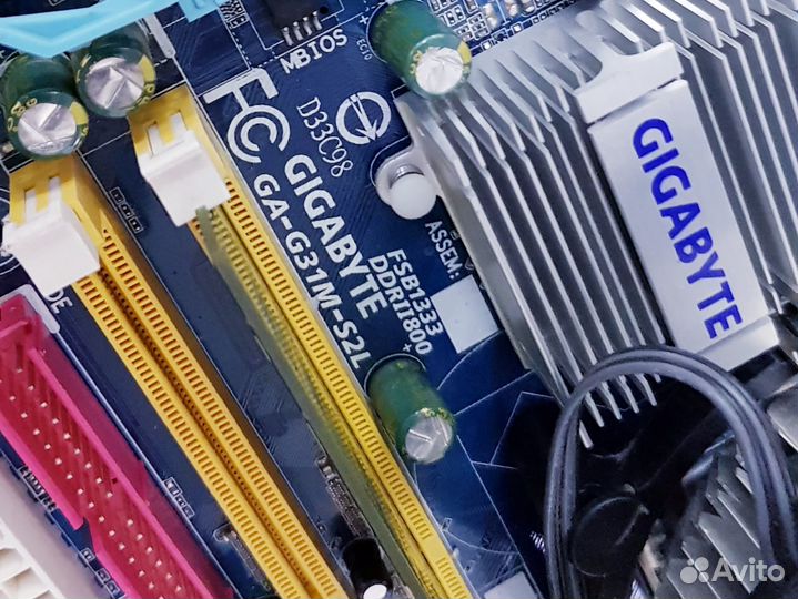 Мат. плата gigabyte GA-G41M-ES2L + Quad Q6600