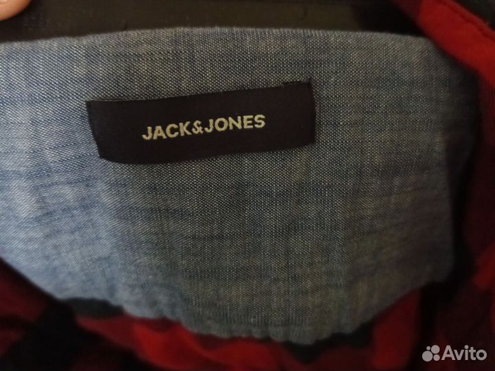 Красная рубашка в клетку женская Jack&Jones